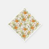 Pumpkin Harvest Erntedank Serviette (Ecke)