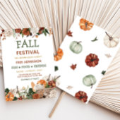 Pumpkin Harvest Fall Festival Party Invitation Einladung