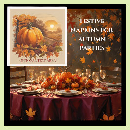 Pumpkin Harvest Festival Herbst Autumn Paper Napki Serviette