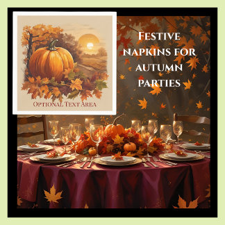Pumpkin Harvest Festival Herbst Autumn Paper Napki Serviette