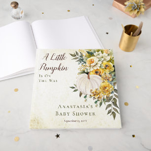 Pumpkin Harvest   Floral Baby Showroom Guest Book Gästebuch