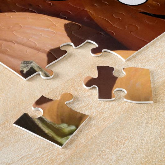 Pumpkin Harvest Halloween Funny Erntedank Fall Puzzle (Seite)