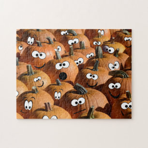 Pumpkin Harvest Halloween Funny Erntedank Fall Puzzle
