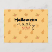 Pumpkin Harvest Halloween-Party Einladung | Autum (Rückseite)