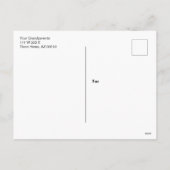 Pumpkin Harvest Herbstfarben Feiertagspostkarte (Rückseite)