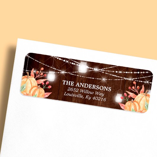 Pumpkin Harvest Mason Jar Fall Lights Adresse