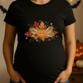 Pumpkin Harvest Maternity Halloween Fall Bump T-Shirt