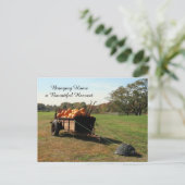Pumpkin Harvest - Postcard Postkarte (Stehend Vorderseite)