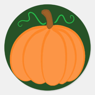 Pumpkin Harvest Runder Aufkleber