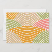 Pumpkin Harvest Scarecrow Foto 1. Geburtstag Einladung (Rückseite)