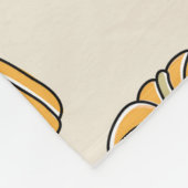 Pumpkin Harvest Vintag Seamless Muster Fleecedecke (Ecke)