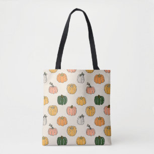 Pumpkin Harvest Vintag Seamless Muster Tasche