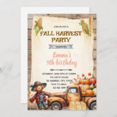 Pumpkin hayride party invitation einladung (Vorne/Hinten)