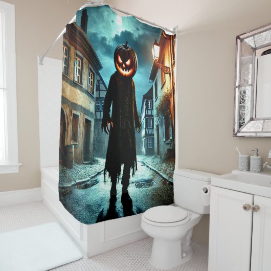 Pumpkin Head Duschvorhang (Beispiel)