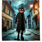 Pumpkin Head Duschvorhang (Vorderseite)