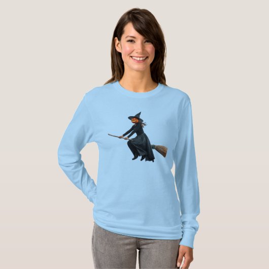 Pumpkin Head Hexe T-Shirt (Vorne ganz)