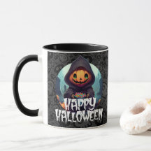 Pumpkin Head mit Candy Happy Halloween