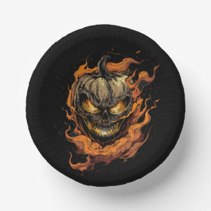 Pumpkin Head Pappteller