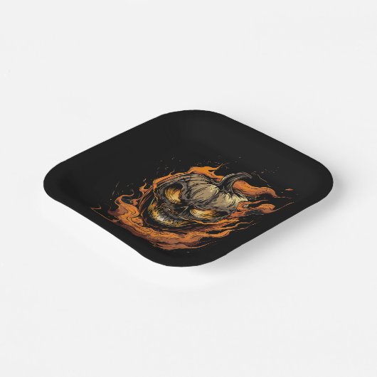 Pumpkin Head Pappteller (Gewinkelt)