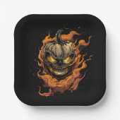 Pumpkin Head Pappteller (Vorderseite)
