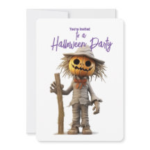 Pumpkin Head Scarecrow Halloween-Party