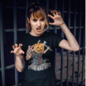 Pumpkin Head Zombie Killer Halloween T - Shirt