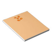 Pumpkin Header Design auf Orange Note Pad! Notizblock (angewinkelt)