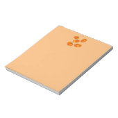 Pumpkin Header Design auf Orange Note Pad! Notizblock (Rotiert)