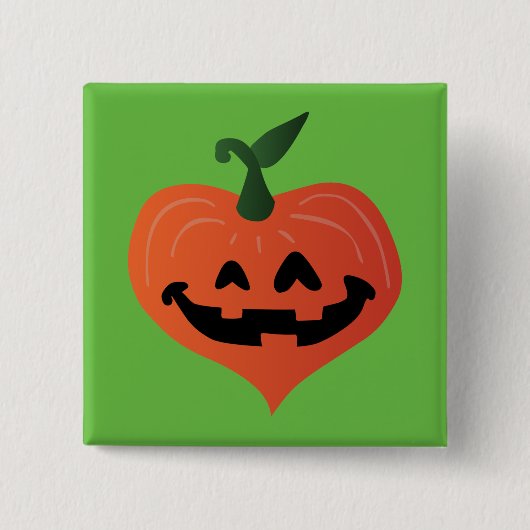 Pumpkin Heart Button (Vorderseite)
