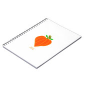 Pumpkin Heart Spiral Foto Notebook Notizblock (Linke Seite)