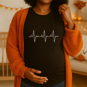 Pumpkin Heartbeat Schwangerschaft Halloween Mutter T-Shirt