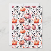 Pumpkin Helloween Einladung (Rückseite)