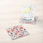 Pumpkin Helloween Einladung Rechteckiger Pappuntersetzer (Vor Ort)