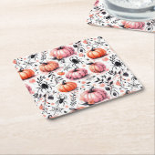 Pumpkin Helloween Einladung Rechteckiger Pappuntersetzer (angewinkelt)