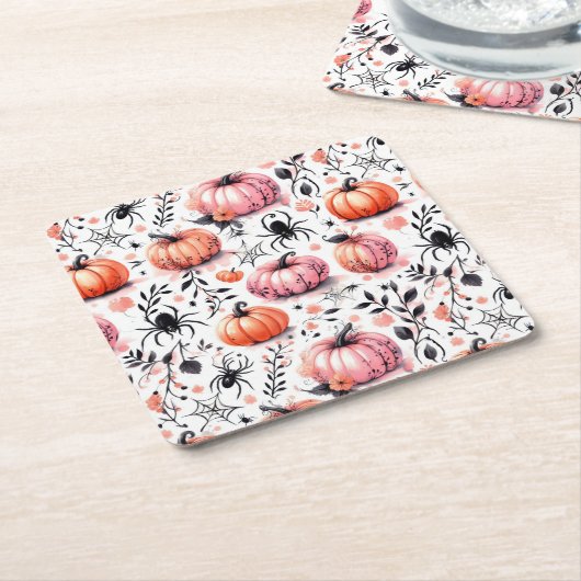 Pumpkin Helloween Einladung Rechteckiger Pappuntersetzer (angewinkelt)