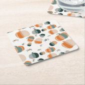 Pumpkin Helloween Einladung Rechteckiger Pappuntersetzer (angewinkelt)