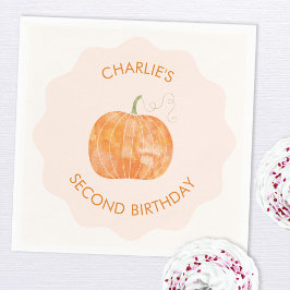 Pumpkin Herbst 2. Geburtstag Serviette