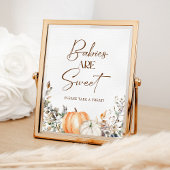 Pumpkin Herbst Babydusche Babys sind süß Poster