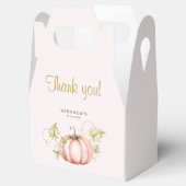 Pumpkin Herbst Babydusche Gefälligkeitsbox Geschenkschachtel (Geöffnet)