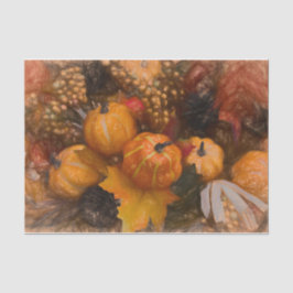 Pumpkin Herbst Burnt Orange Vintage Antike Kunst Seidenpapier