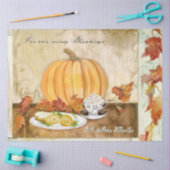 Pumpkin Herbst Ernte Kaffeeküche Dekoration Seidenpapier (Basteln)