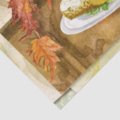 Pumpkin Herbst Ernte Kaffeeküche Dekoration Seidenpapier (Ausschnitt)