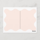 Pumpkin Herbst Erster 1. Geburtstag Einladung Postkarte (Rückseite)