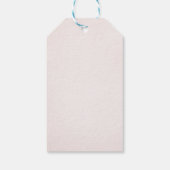 Pumpkin Herbst Fall Gold Pink Floral Gefallen Geschenkanhänger (Rückseite)