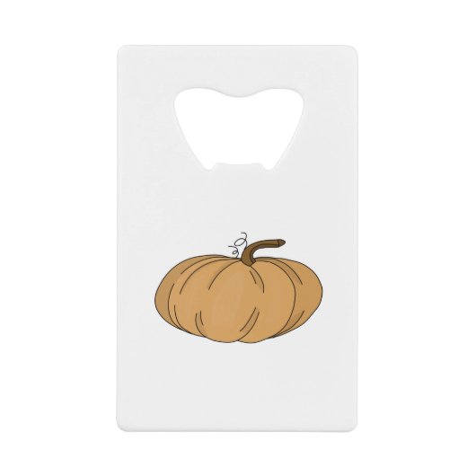 Pumpkin Herbst Geldbeutel Flaschenöffner (Vorderseite)