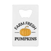 Pumpkin Herbst Herbst Geldbeutel Flaschenöffner (Vorderseite)