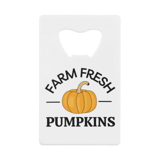 Pumpkin Herbst Herbst Geldbeutel Flaschenöffner (Vorderseite)