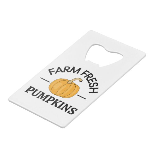 Pumpkin Herbst Herbst Geldbeutel Flaschenöffner (Vorderseite Schrägansicht)