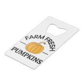 Pumpkin Herbst Herbst Geldbeutel Flaschenöffner (Rückseite Schrägansicht)