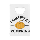 Pumpkin Herbst Herbst Geldbeutel Flaschenöffner (Rückseite)